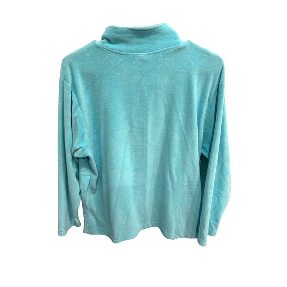 Can Do Fashions Womens Light Blue Full Zip Collared Jacket SZ Small - Picture 2 of 8